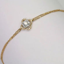 Load image into Gallery viewer, 18K Rose Gold Diamond Bracelet D0.136 CT
