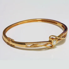 Load image into Gallery viewer, 18K Rose Gold Diamond Bangle D0.57CT
