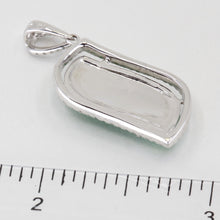 Load image into Gallery viewer, 18K White Gold Diamond Jade Pendant D0.40 CT
