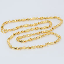 Load image into Gallery viewer, 24K Solid Yellow Gold Barrel Link Chain 23.2 Grams 9999
