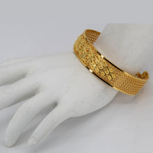 Load image into Gallery viewer, 24K Solid Yellow Gold Wedding Peacock Bangle 37.61 Grams 9999
