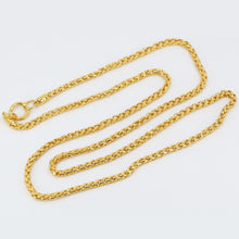 將圖片載入圖庫檢視器 24K Solid Yellow Gold Braided Rope Chain 38.2 Grams 995
