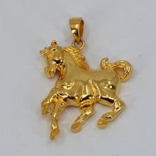 Load image into Gallery viewer, 24K Solid Yellow Gold 3D Zodiac Horse Pendant 8.1 Grams
