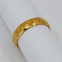 將圖片載入圖庫檢視器 24K Solid Yellow Gold Wedding Band Ring 喜结良缘 Tie The Knot 7.5 Grams
