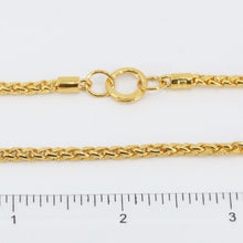 將圖片載入圖庫檢視器 24K Solid Yellow Gold Braided Rope Chain 38.2 Grams 995
