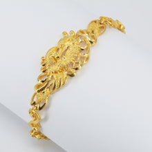 Load image into Gallery viewer, 24K Solid Yellow Gold Dragon Phoenix Bracelet 21.3 Grams
