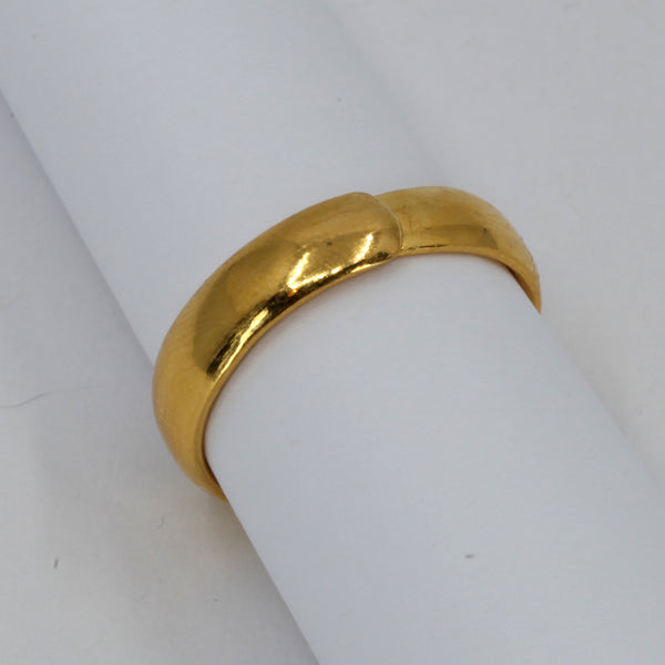 24K Solid Yellow Gold Wedding Band Ring 喜结良缘 Tie The Knot 7.5 Grams