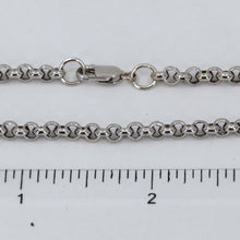 Load image into Gallery viewer, 18K Solid White Gold Cable Link Chain 22&quot; 17.4 Grams
