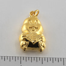 Load image into Gallery viewer, 24K Solid Yellow Gold Puffy Rooster Chicken Hollow Pendant 4.8 Grams
