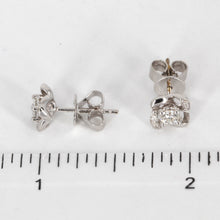 將圖片載入圖庫檢視器 18K Solid White Gold Diamond Stud Earrings 0.30 CT
