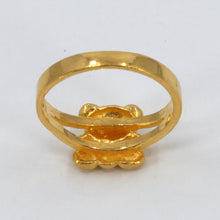Load image into Gallery viewer, 24K Solid Yellow Gold Bear Women Ring 3.8 Grams
