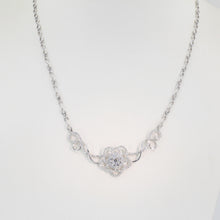 Load image into Gallery viewer, 18K Solid White Gold Diamond Necklace 1.30 CT
