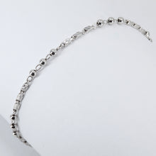 將圖片載入圖庫檢視器 Platinum Women Beads Design Bracelet 4.5 Grams 7.5&quot;
