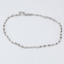 將圖片載入圖庫檢視器 Platinum Women Beads Design Bracelet 4.5 Grams 7.5&quot;
