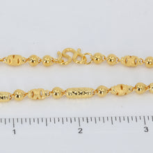 Load image into Gallery viewer, 24K Solid Yellow Gold Barrel Link Chain 23.2 Grams 9999
