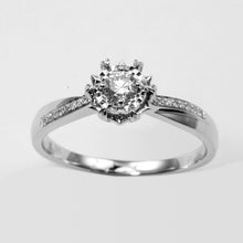 Load image into Gallery viewer, 18K White Gold Women Diamond Ring D0.22CT
