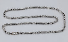Load image into Gallery viewer, 14K Solid White Gold Barrel Link Chain 18&quot;&quot; 14.8 Grams
