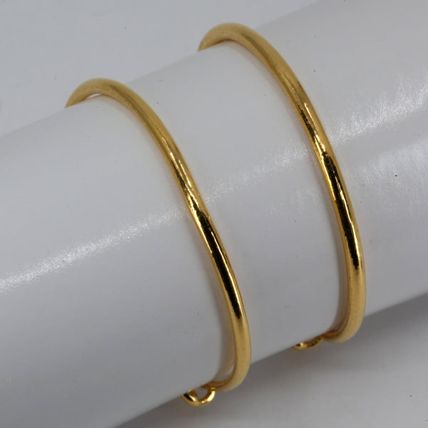One Pair of 24K Yellow Gold Baby bangles 11.1 Grams