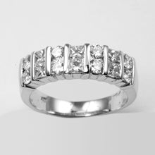 Load image into Gallery viewer, 18K White Gold Women Diamond Band Ring D1.35CT
