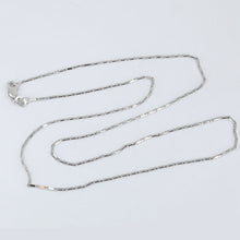 Load image into Gallery viewer, 14K Solid White Gold Link Chain 18&quot; 3.4 Grams
