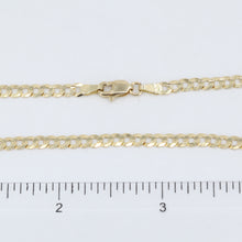 Load image into Gallery viewer, 14K Solid Yellow Gold Flat Cuban Link Chain 18&quot; 6.9 Grams
