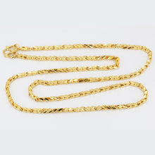 Load image into Gallery viewer, 24K Solid Yellow Gold Square Link Chain 35.9 Grams 24&quot; 9999
