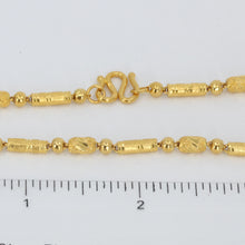 Load image into Gallery viewer, 24K Solid Yellow Gold Barrel Link Chain 24.7 Grams 9999
