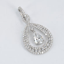Load image into Gallery viewer, 18K White Gold Diamond Pendant GIA CD0.92CT SD1.47CT
