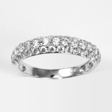 Load image into Gallery viewer, 18K White Gold Women Diamond Band Ring D1.18CT
