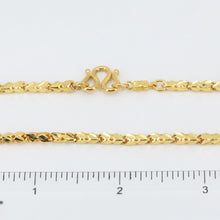 Load image into Gallery viewer, 24K Solid Yellow Gold Square Link Chain 35.9 Grams 24&quot; 9999
