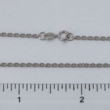 Load image into Gallery viewer, 18K Solid White Gold Cable Link Chain 16&quot; 4.6 Grams
