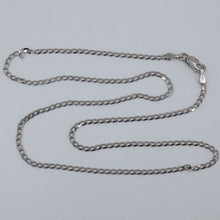 Load image into Gallery viewer, 14K Solid White Gold Square Link Chain 16&quot; 2.3 Grams
