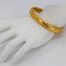 Load image into Gallery viewer, 24K Solid Yellow Gold Double Happiness Phoenix Dragon Bangle 20.9 Grams 9999
