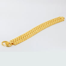 Load image into Gallery viewer, 24K Solid Yellow Gold Men Watch Link Bracelet 64.1 Grams 8.25&quot;
