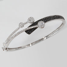 Load image into Gallery viewer, 18K Solid White Gold Diamond Bangle 1.92 CT
