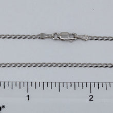 Load image into Gallery viewer, 14K Solid White Gold Square Link Chain 16&quot; 2.3 Grams
