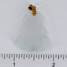 Load image into Gallery viewer, 14K Solid Yellow Gold Buddha Jade Pendant 4.8 Grams
