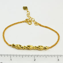 Load image into Gallery viewer, 24K Solid Yellow Gold Barrel Bracelet 5.76 Grams
