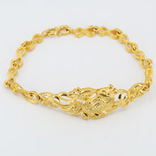 Load image into Gallery viewer, 24K Solid Yellow Gold Dragon Phoenix Bracelet 21.3 Grams

