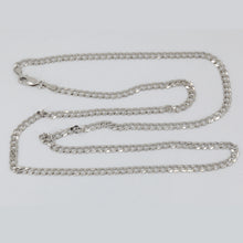 Load image into Gallery viewer, 14K Solid White Gold Cuban Link Chain 24&quot; 8.8 Grams
