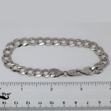 Load image into Gallery viewer, 14K Solid White Gold Cuban Link Bracelet 8 1/4&quot; 12.9 Grams
