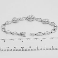 Load image into Gallery viewer, 18K Solid White Gold Diamond Bracelet D2.03 CT
