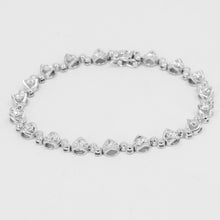 Load image into Gallery viewer, 18K Solid White Gold Diamond Tennis Bracelet D2.31 CT
