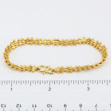 將圖片載入圖庫檢視器 24K Solid Yellow Gold Link Bracelet 13.4 Grams
