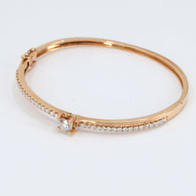 Load image into Gallery viewer, 18K Rose Gold Diamond Bangle CD0.53CT SD0.68CT
