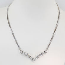 Load image into Gallery viewer, 18K Solid White Gold Diamond Necklace 1.68 CT
