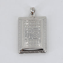 Load image into Gallery viewer, Platinum Fook Blessed Hollow Pendant 6.32 Grams
