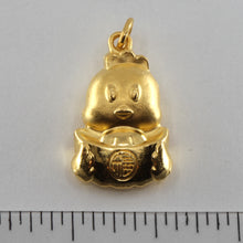 Load image into Gallery viewer, 24K Solid Yellow Gold Puffy Zodiac Rooster Chicken Pendant 3.5 Grams
