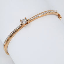 Load image into Gallery viewer, 18K Rose Gold Diamond Bangle CD0.53CT SD0.68CT
