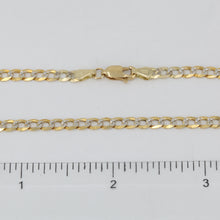 將圖片載入圖庫檢視器 14K Solid Yellow Gold Flat Stone Cut Cuban Link Chain 24&quot; 9.8 Grams
